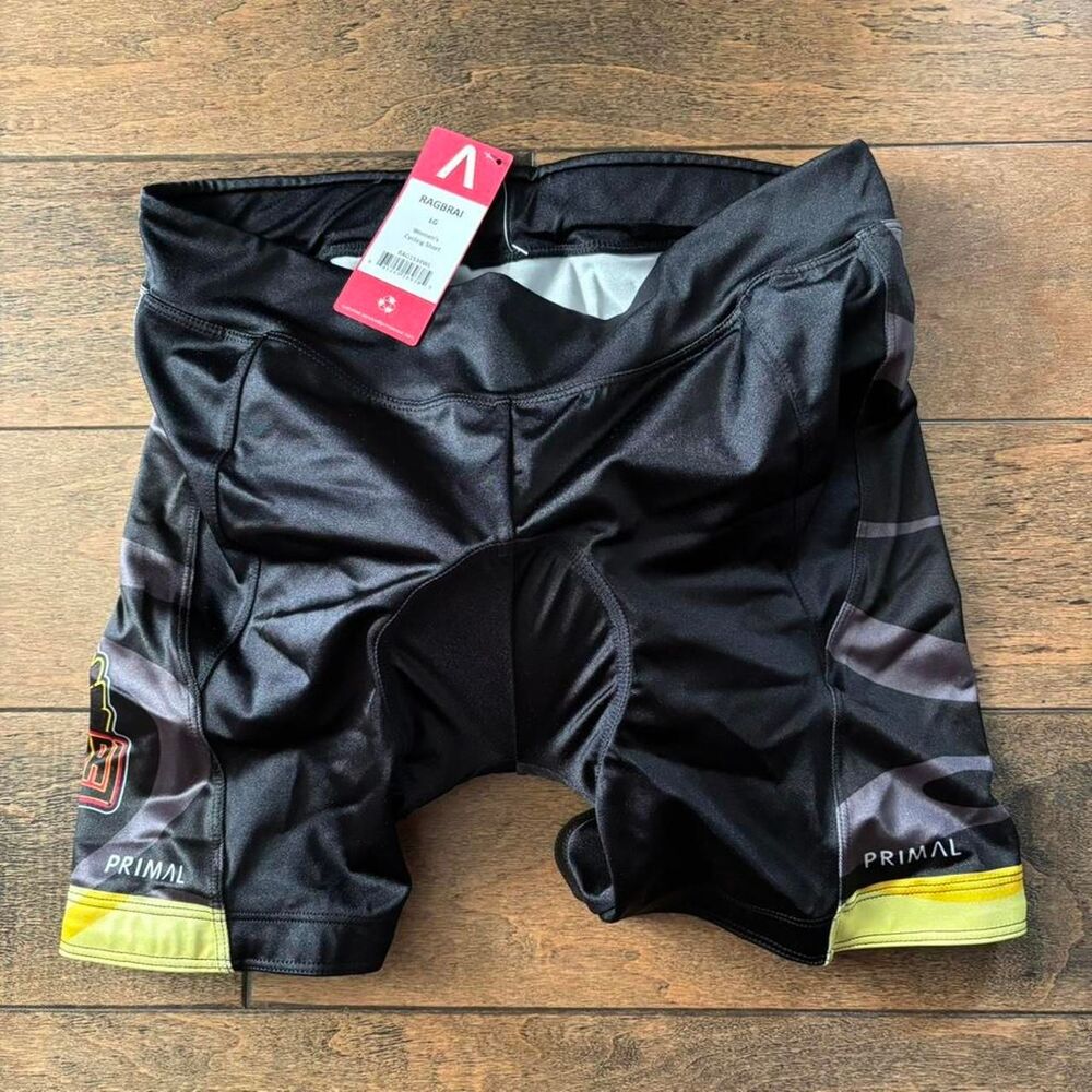Primal Ragbrai cycling shorts biking bike padded NWT Large